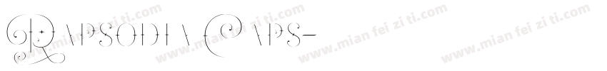 Rapsodia Caps字体转换
